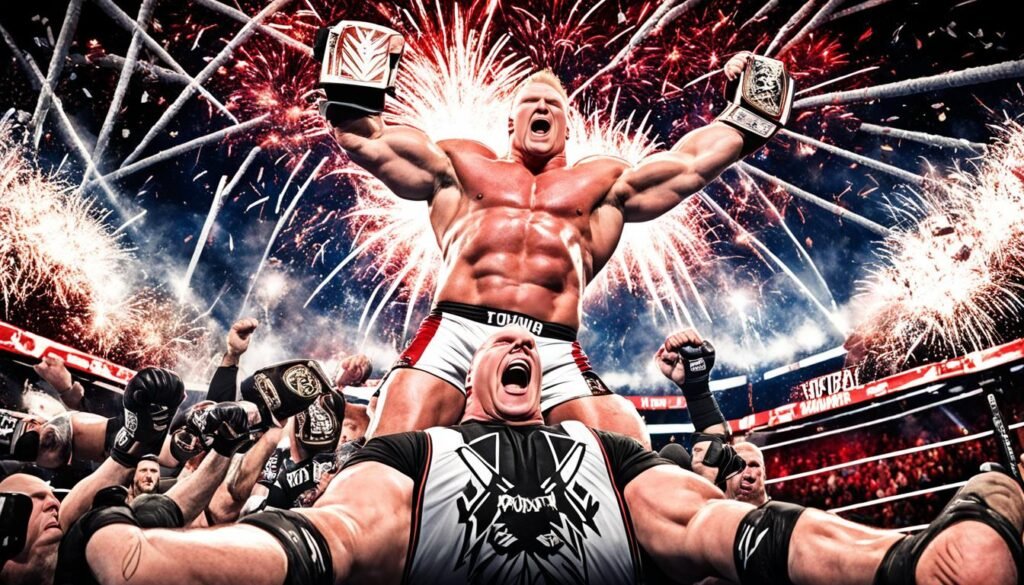 brock lesnar championship wins