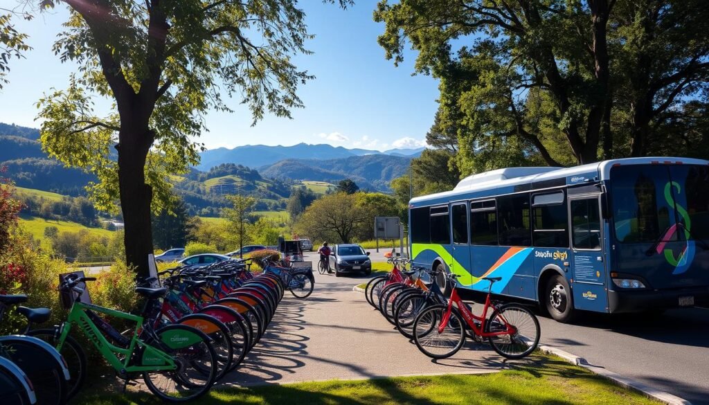 Bike rentals and shuttle services